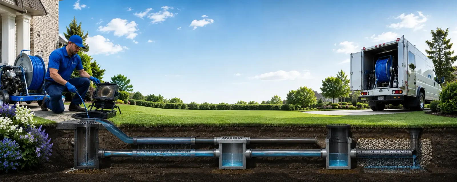Outdoor drain cleaning information for Alden, MI